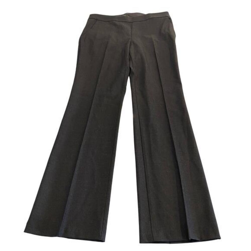 Eileen Fisher Wool Blend Gray Pleated Trousers Dress‎ Pants Size 8
